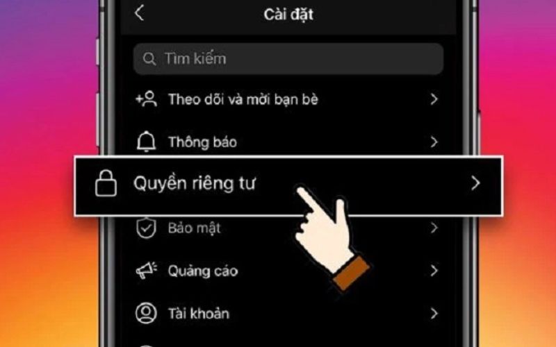 Những nội dung chính nằm trong quyền riêng tư